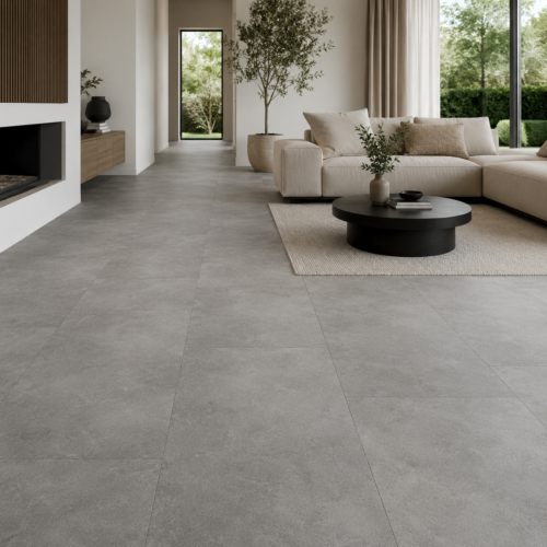 Topdeal Floors Beton Grijs Tegellook PVC